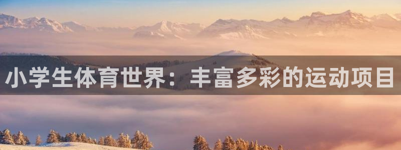 欧亿体育官方正版app官方：小学生体育世界：丰富多彩的运动项